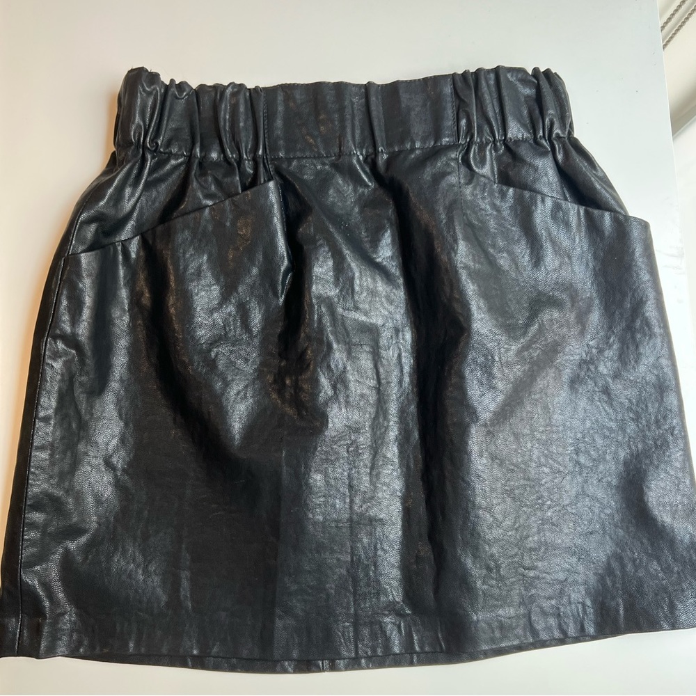 Zara Faux Leather Skirt